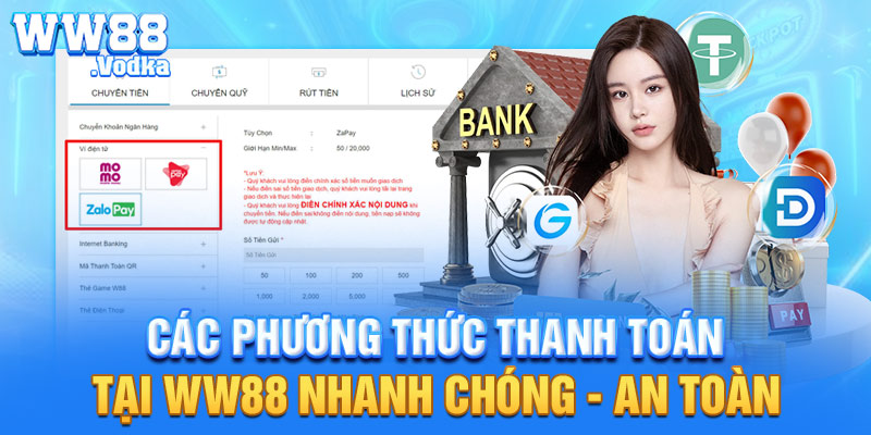 Các phương thức thanh toán tại WW88 nhanh chóng - an toàn